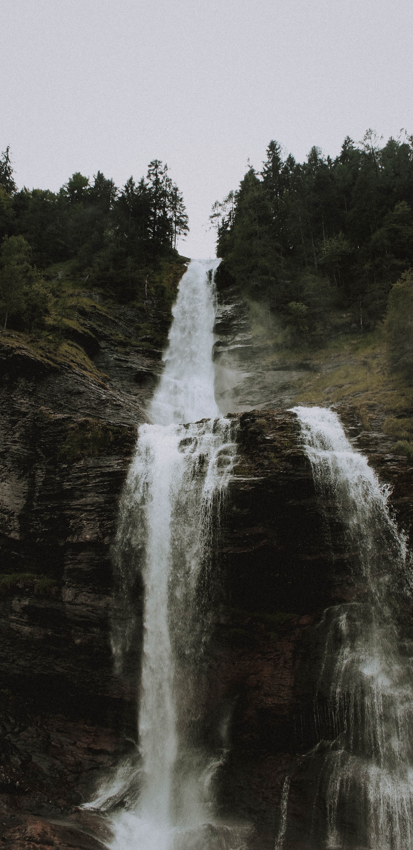 Обои водопад, гидроресурсы, водоем, вода, природа в разрешении 1440x2960