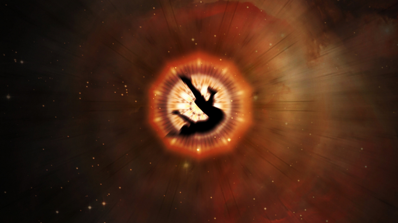 Обои атмосфера, смартфон, астрономический объект, Галактика, темнота в разрешении 1366x768