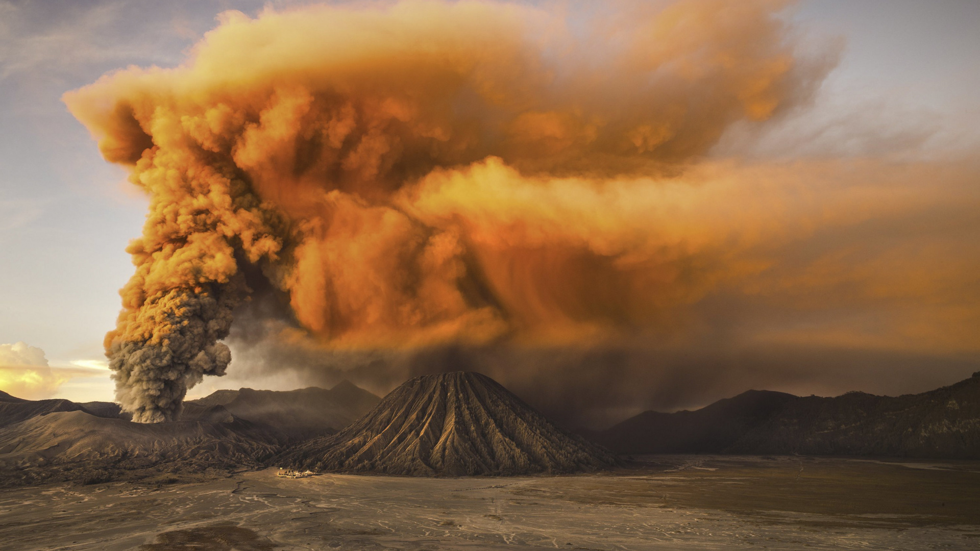 Обои национальный географический, вулкан, природа, облако, типы вулканических извержений в разрешении 1920x1080