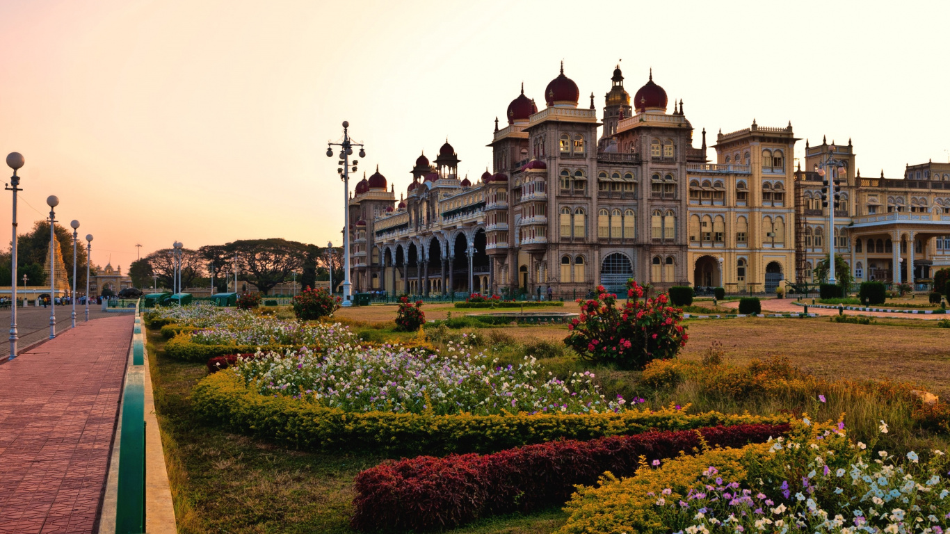 Обои историческое место, ориентир, Дворец Майсур, имущество, дом в разрешении 1366x768