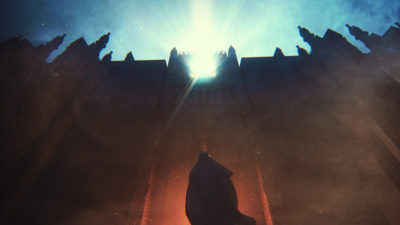 Обои свет, атмосфера, темнота, облако, ночь в разрешении 1366x768