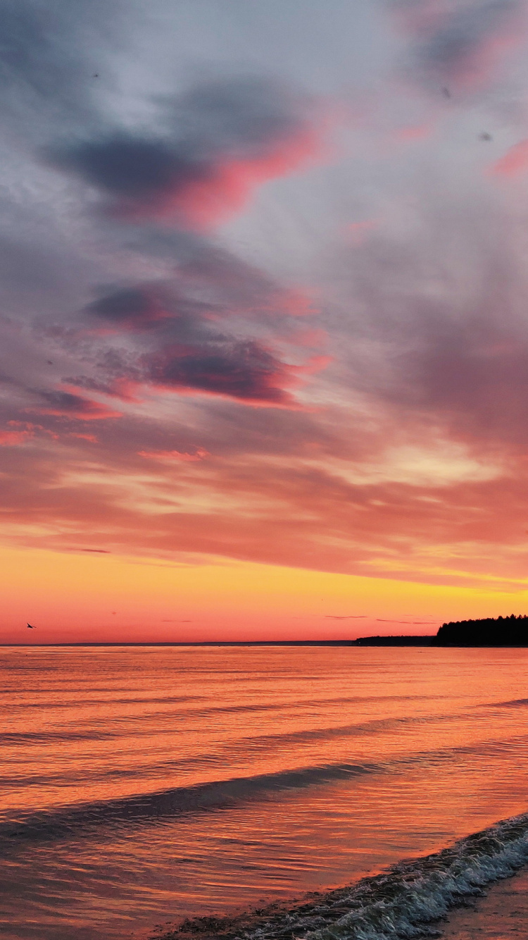 Обои Apple МасВоок Pro, iMac, облако, вода, атмосфера в разрешении 750x1334