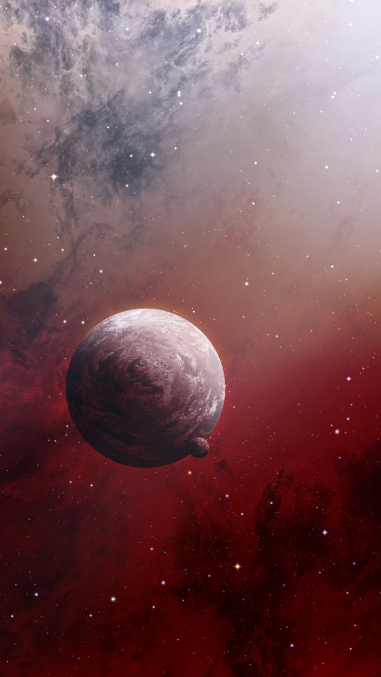 Обои атмосфера, земля, космос, космическое пространство, астрономический объект в разрешении 750x1334