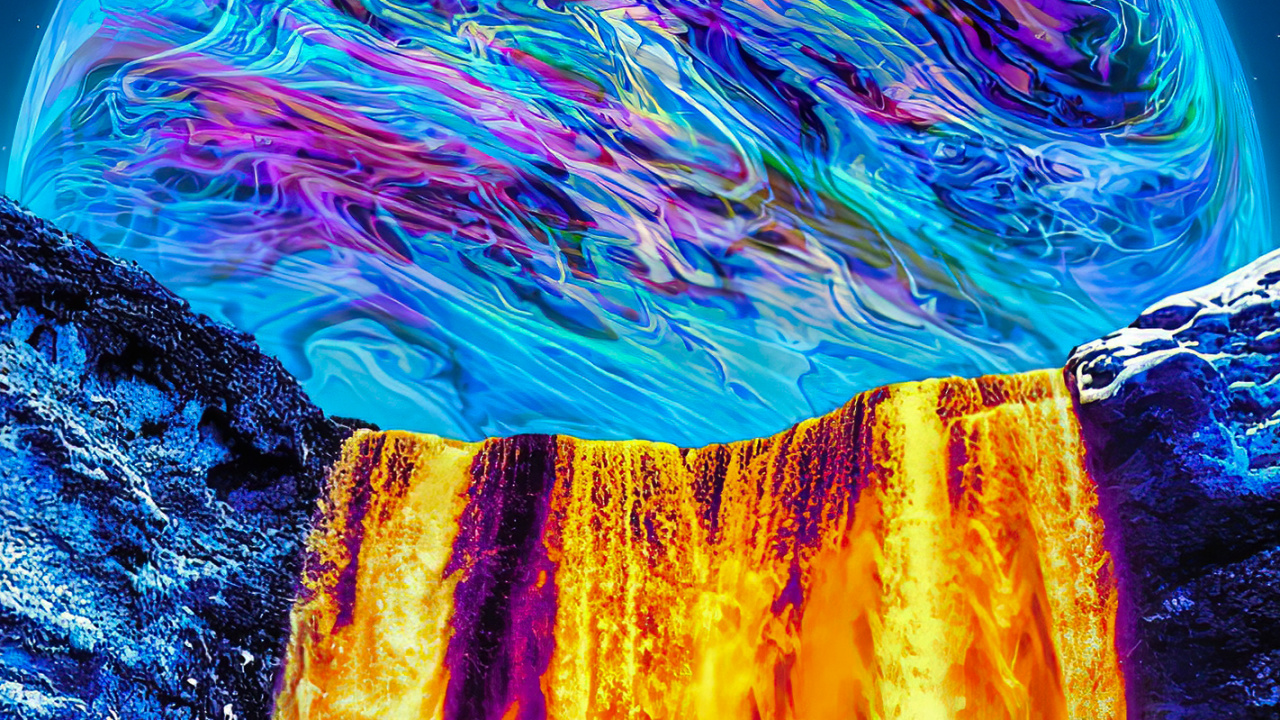 Обои атмосфера, земля, мир, лазурный, электрик в разрешении 1280x720