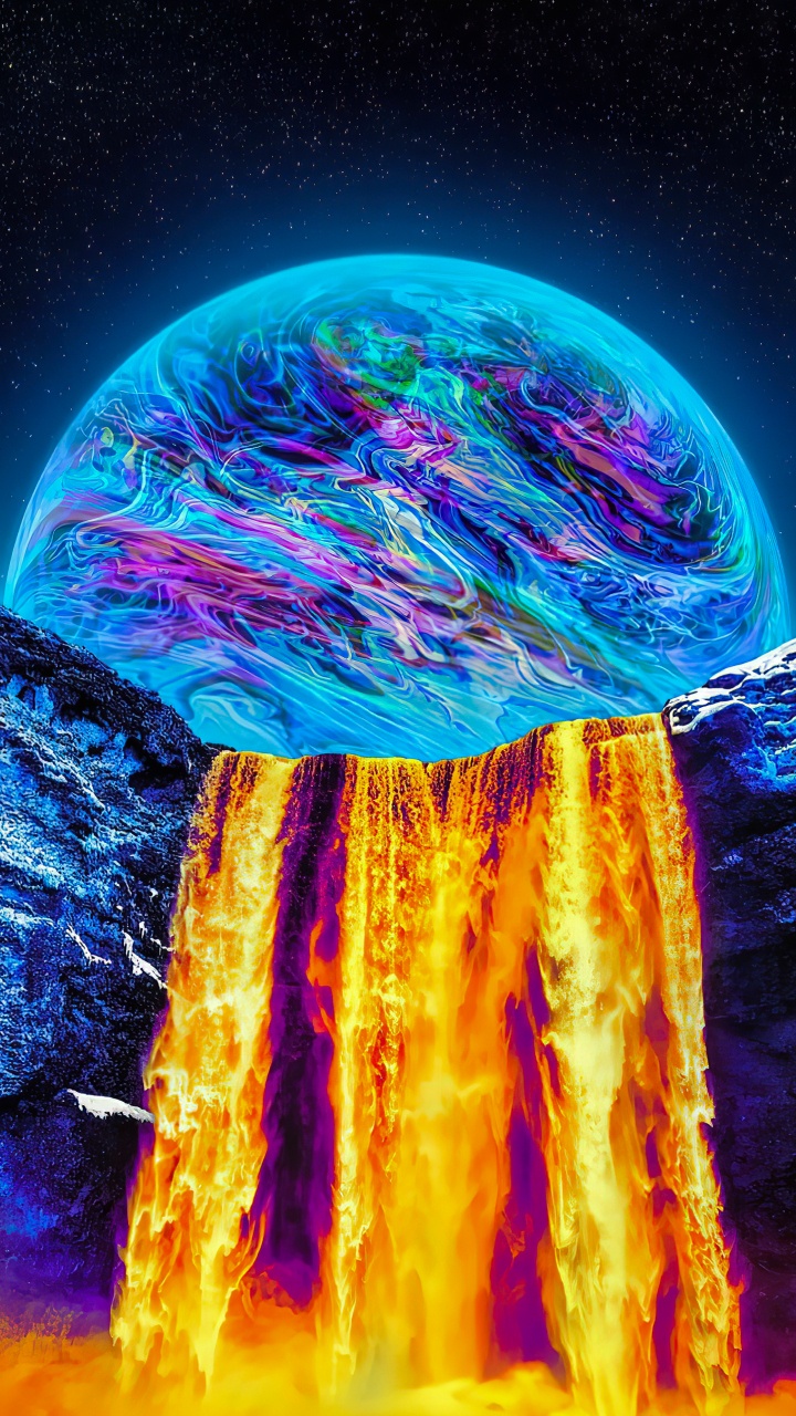 Обои атмосфера, земля, мир, лазурный, электрик в разрешении 720x1280