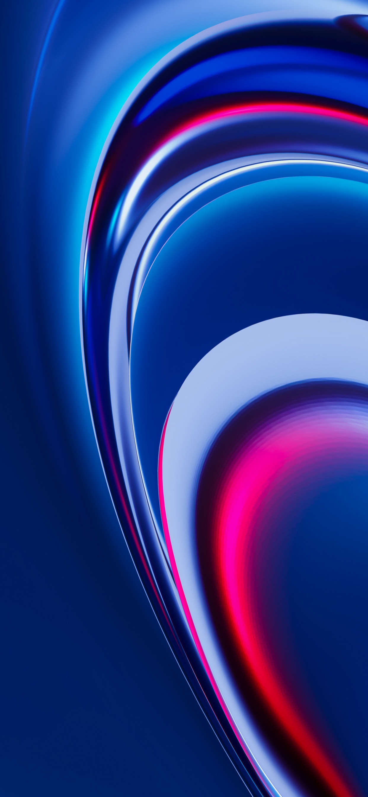 Обои синий кобальт, красочность, жидкий, лазурный, пурпур в разрешении 1242x2688