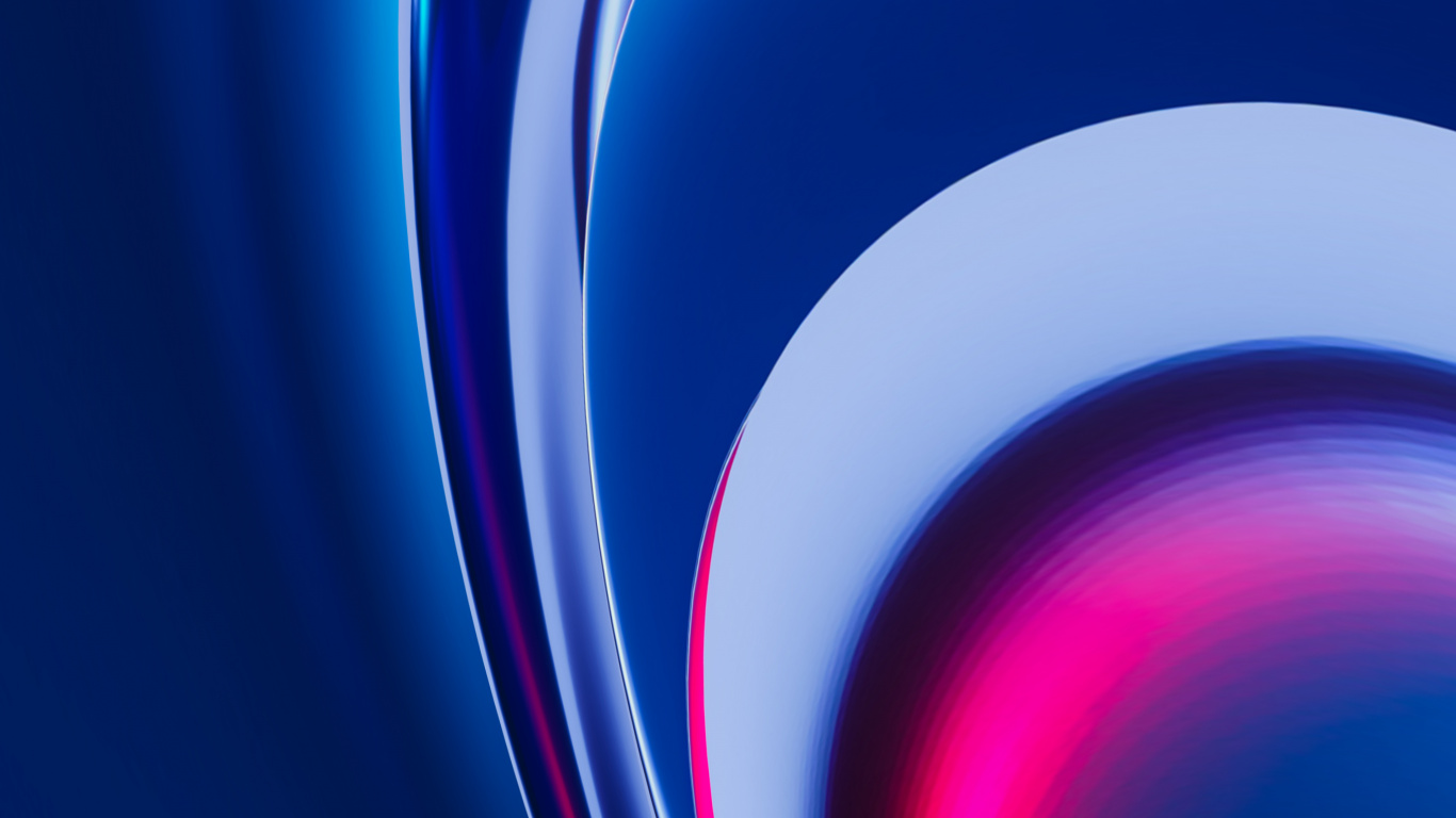 Обои синий кобальт, красочность, жидкий, лазурный, пурпур в разрешении 1366x768