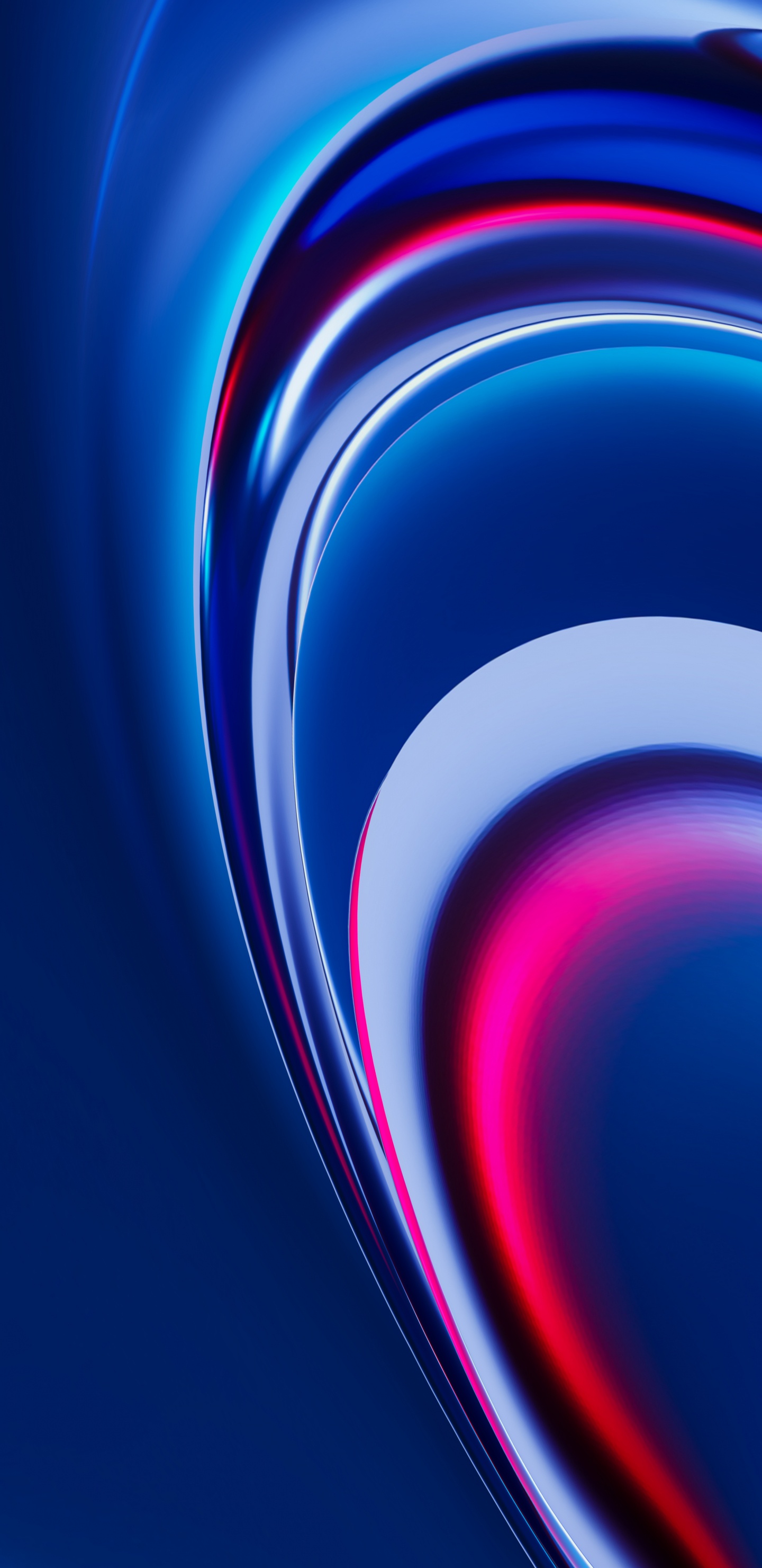 Обои синий кобальт, красочность, жидкий, лазурный, пурпур в разрешении 1440x2960