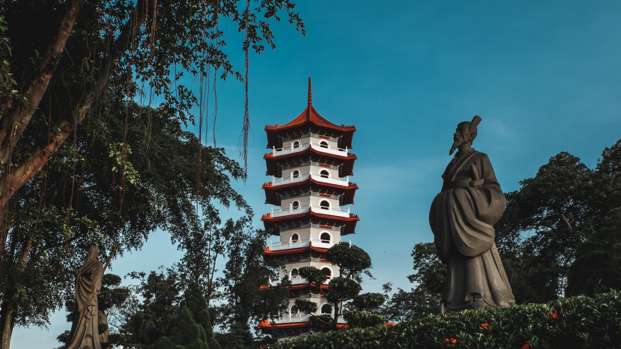 Обои памятник, Природа М, мажорель синий, ориентир, лист в разрешении 1280x720