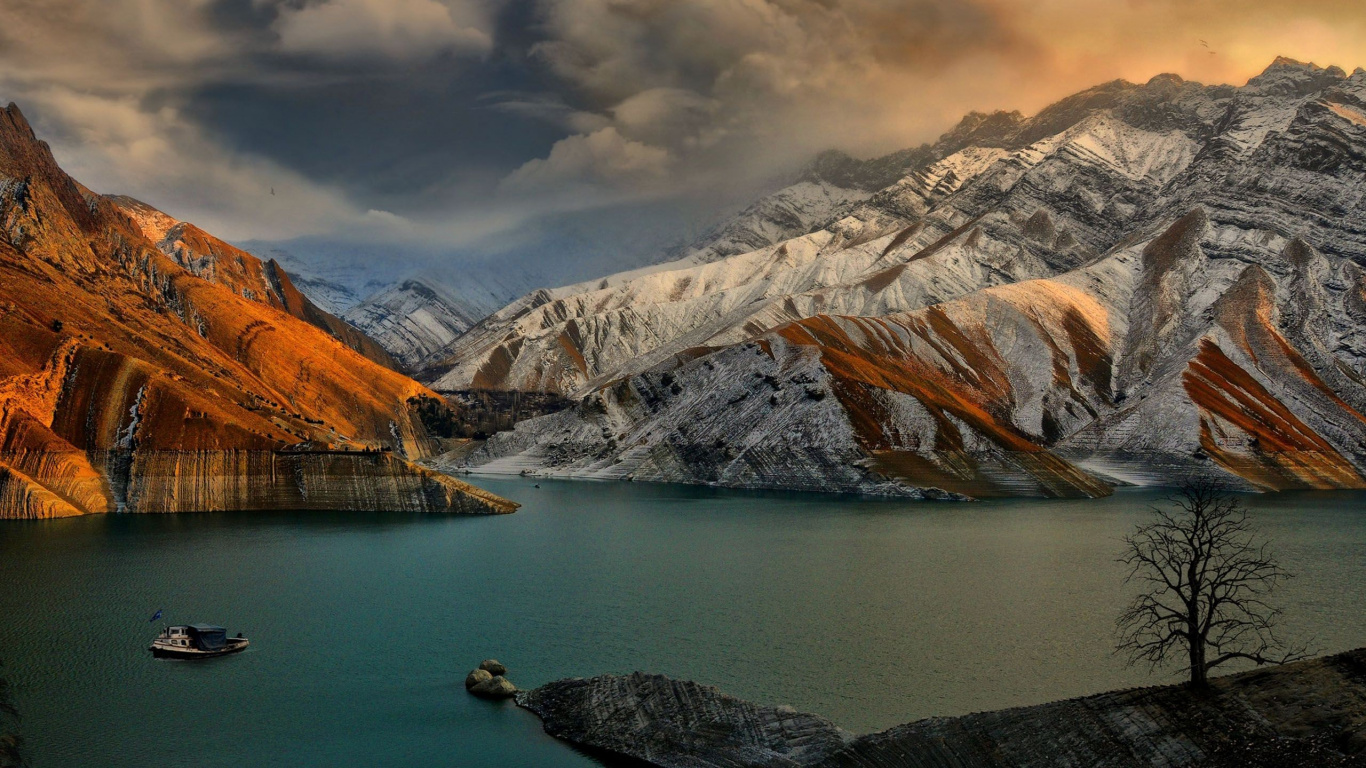 Обои Иран пейзаж, пейзаж, природа, гора, горный рельеф в разрешении 1366x768