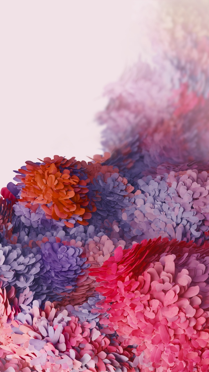 Обои Samsung Galaxy, Samsung, Samsung Galaxy S20, андроид, лепесток в разрешении 720x1280