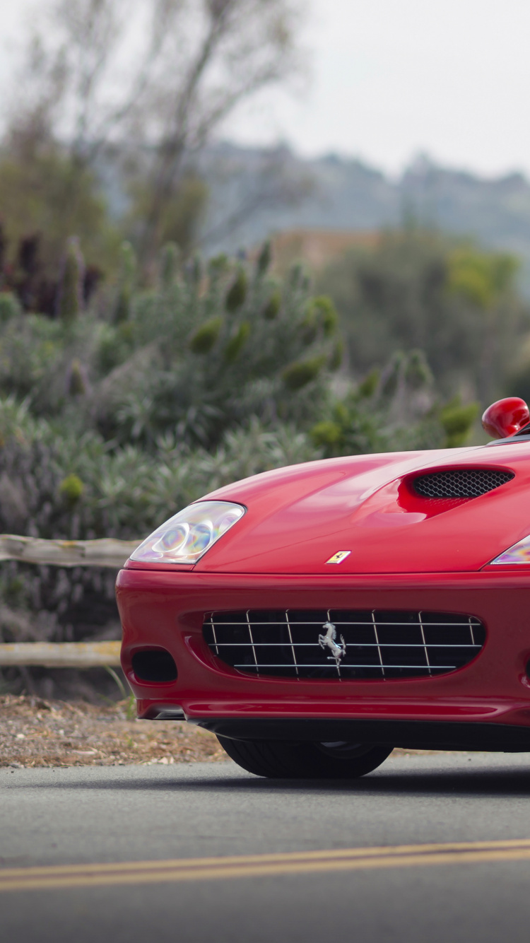 Обои спорткар, суперкар, Феррари, наземный транспорт, автомобильный дизайн в разрешении 750x1334
