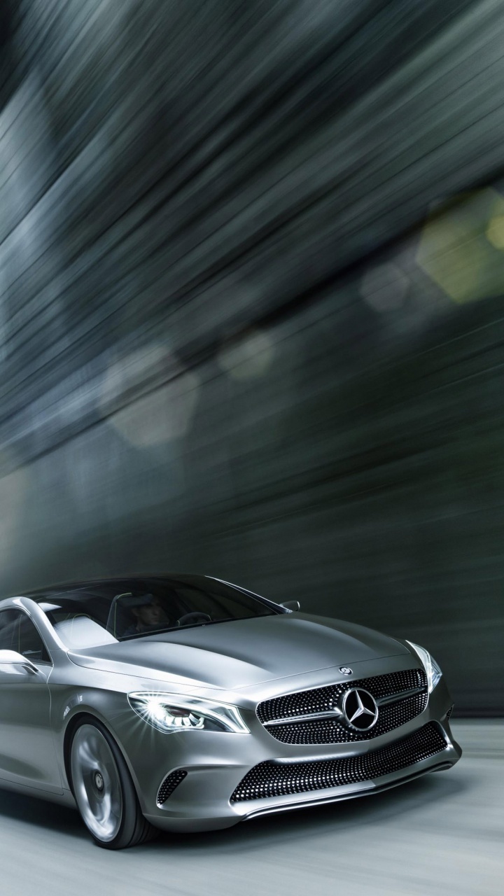 Обои авто, обод, Авто шоу, Mercedes-Benz CLA-Class, автосалон в разрешении 720x1280