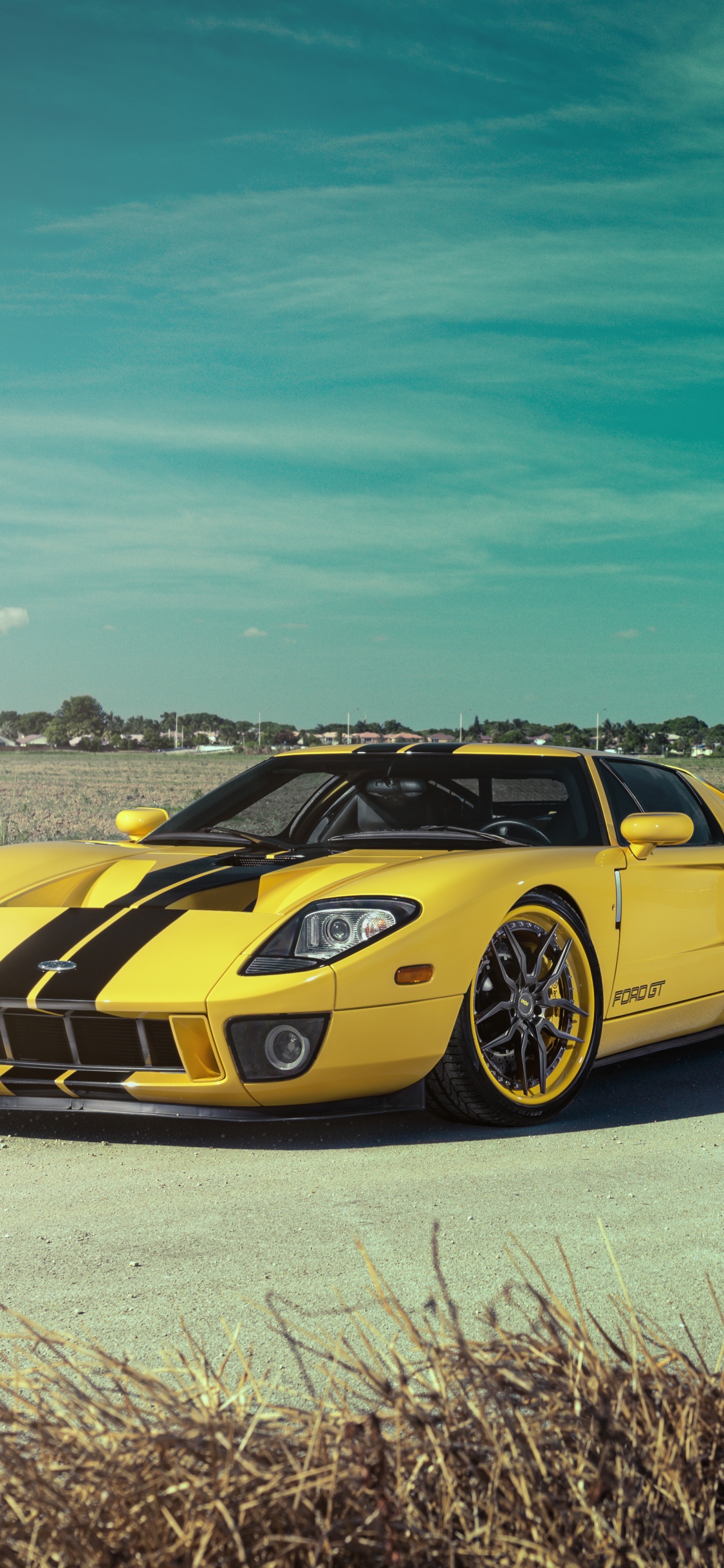 Обои спорткар, компания Ford, Форд gt40 на, авто, суперкар в разрешении 1125x2436