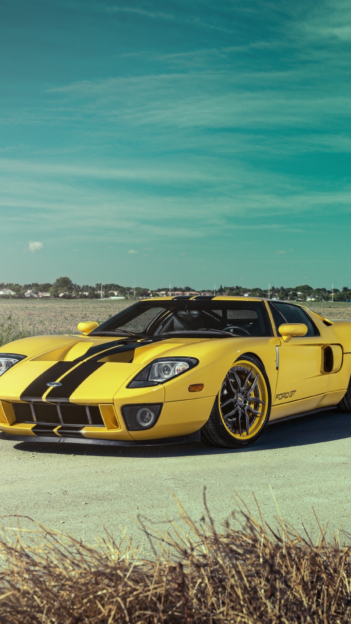 Обои спорткар, компания Ford, Форд gt40 на, авто, суперкар в разрешении 720x1280