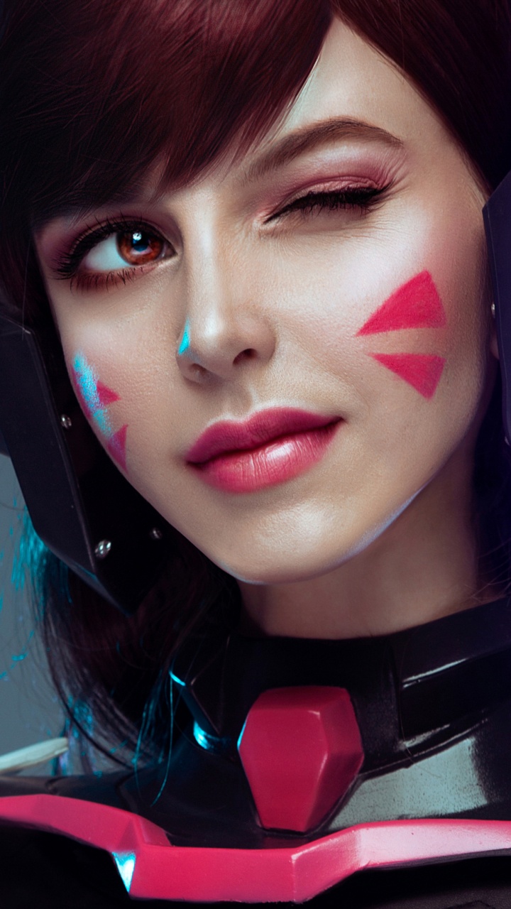 Обои косплей, костюм, волосы, лицо, кожа в разрешении 720x1280