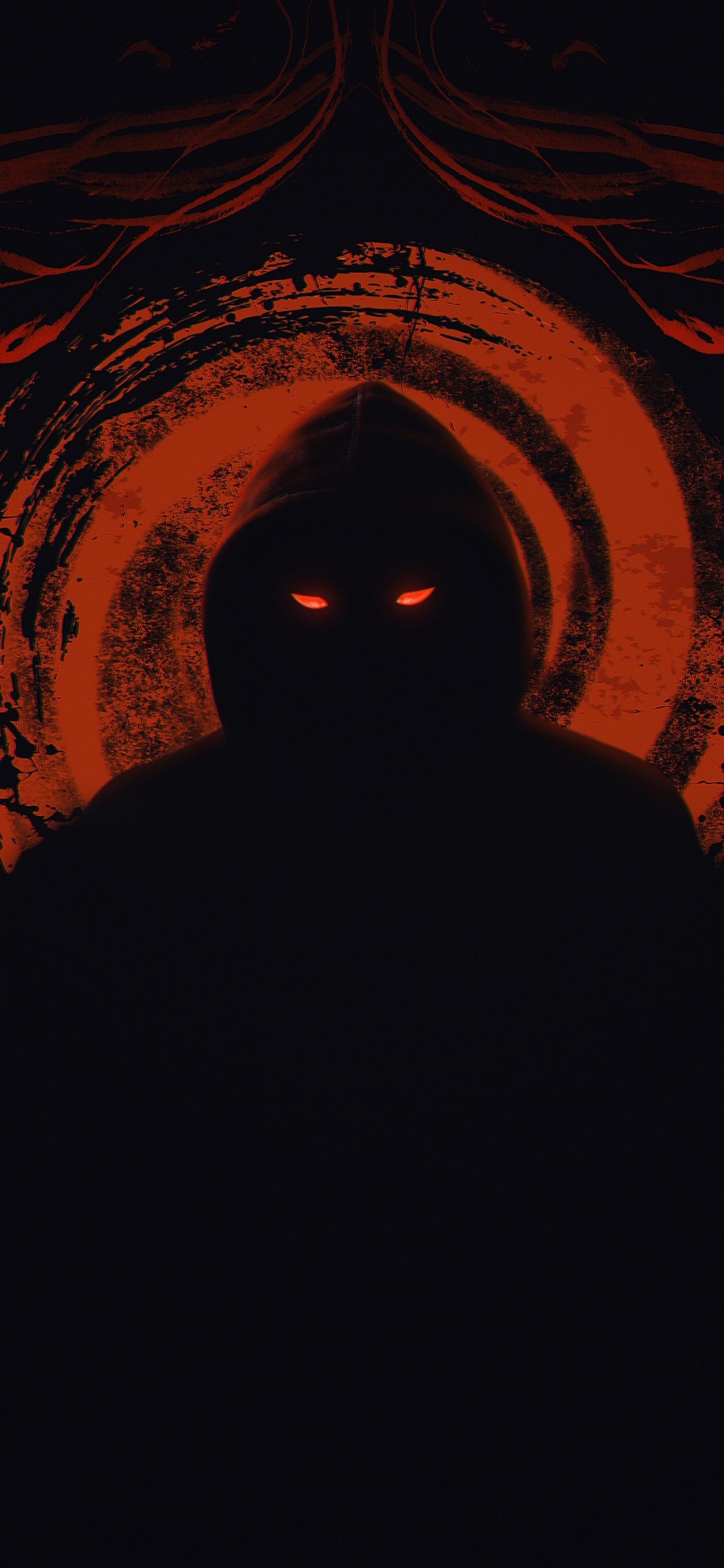 Обои Апельсин, волосы на лице, свет, полутона и оттенки, туннель в разрешении 1125x2436