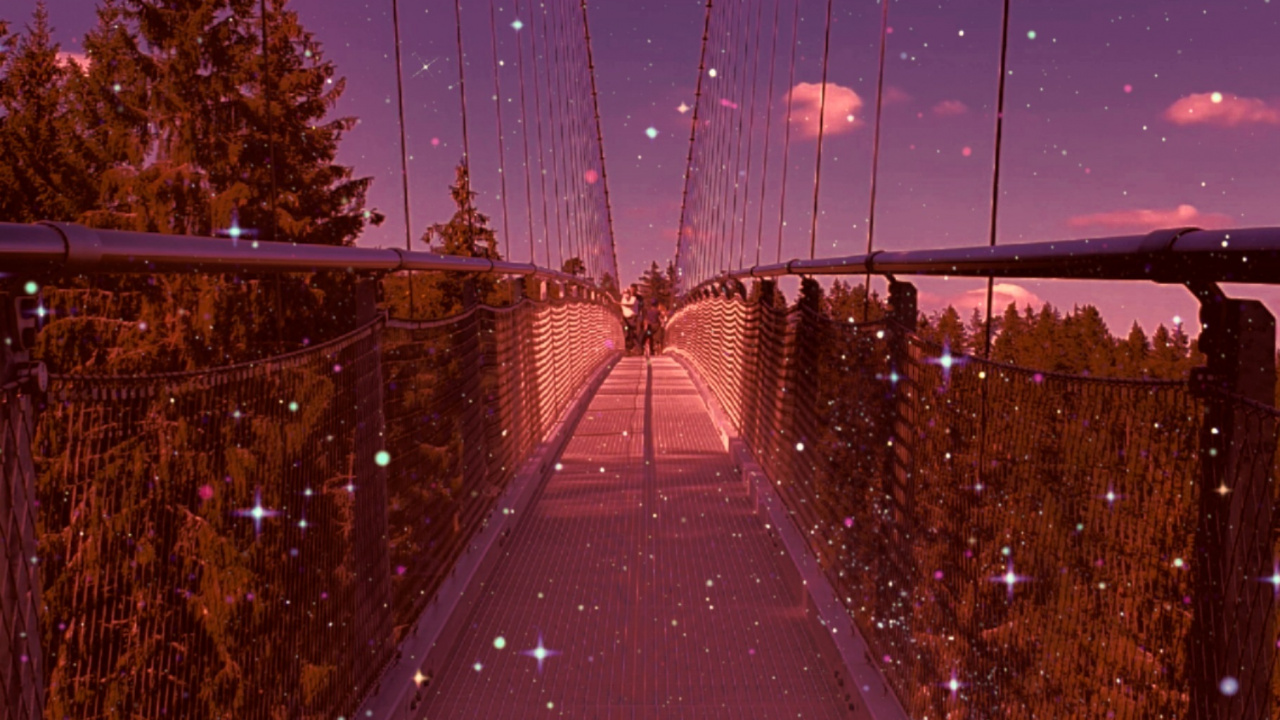 Обои арт, песня, ютуб, аниме арт, атмосфера в разрешении 1280x720