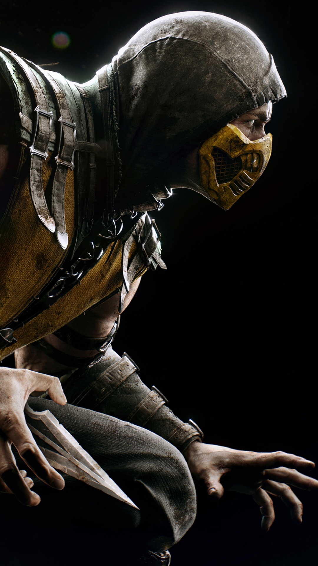 Обои mortal kombat x, Скорпион, человек, темнота, мортал комбат в разрешении 1080x1920