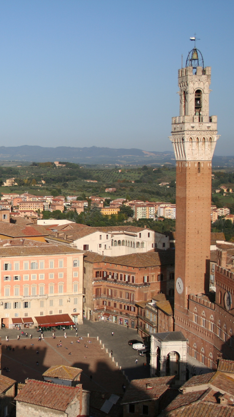 Обои городок, город, городской район, историческое место, вышка в разрешении 750x1334
