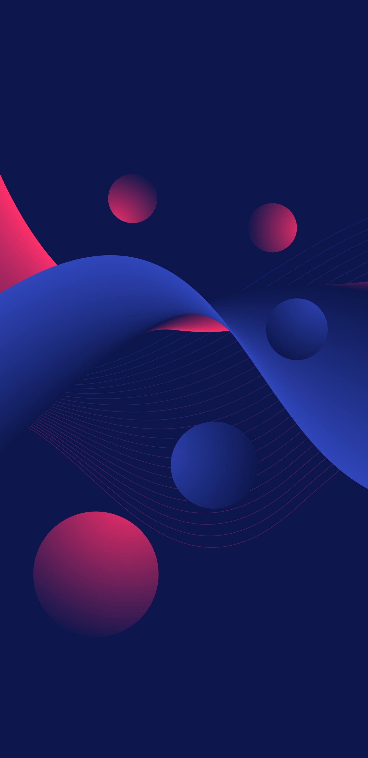 Обои атмосфера, синий кобальт, Фиолетовый, красочность, лазурный в разрешении 1440x2960