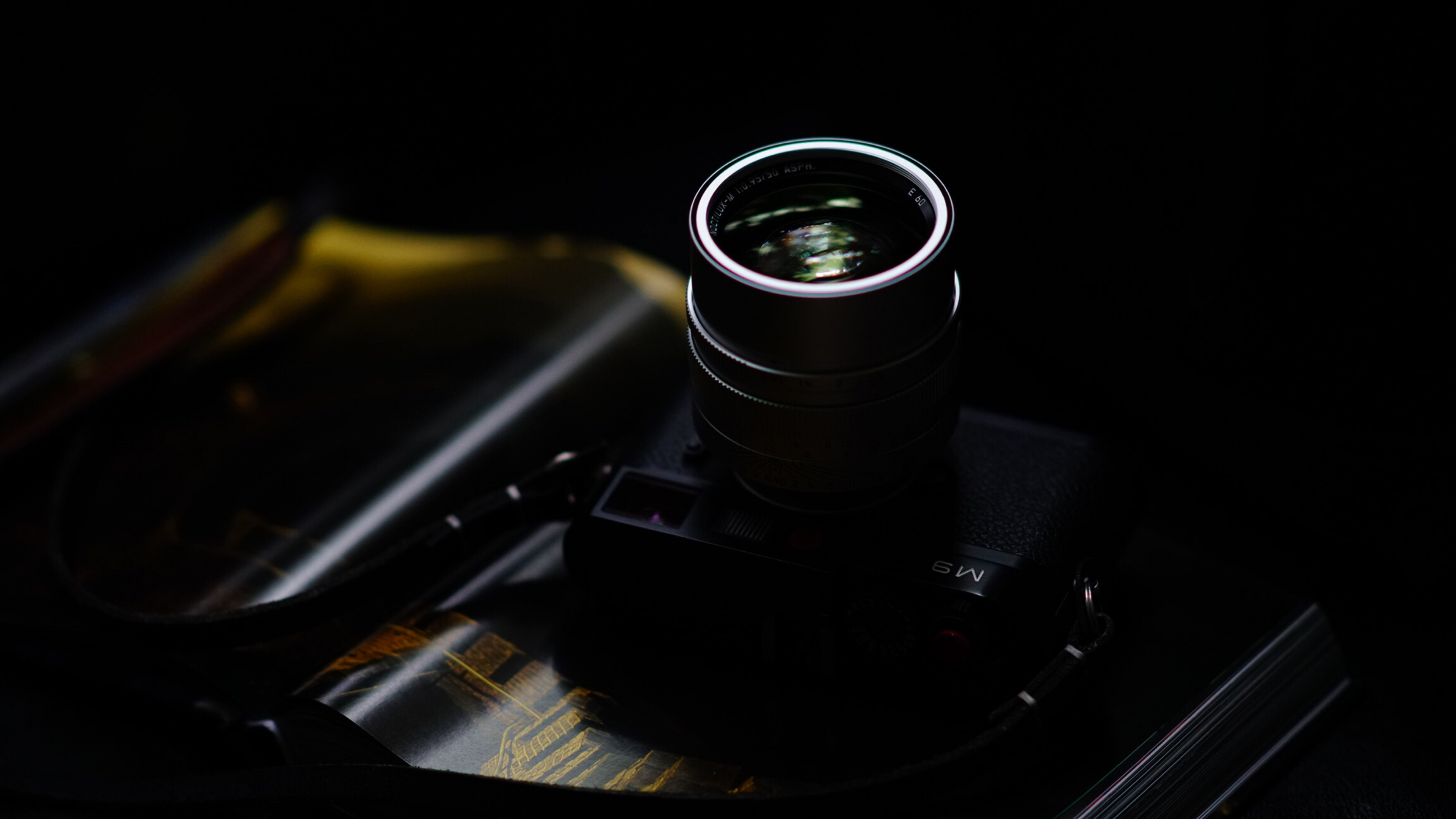Обои объектив камеры, объектив, камера, Камеры Leica, черный в разрешении 3840x2160