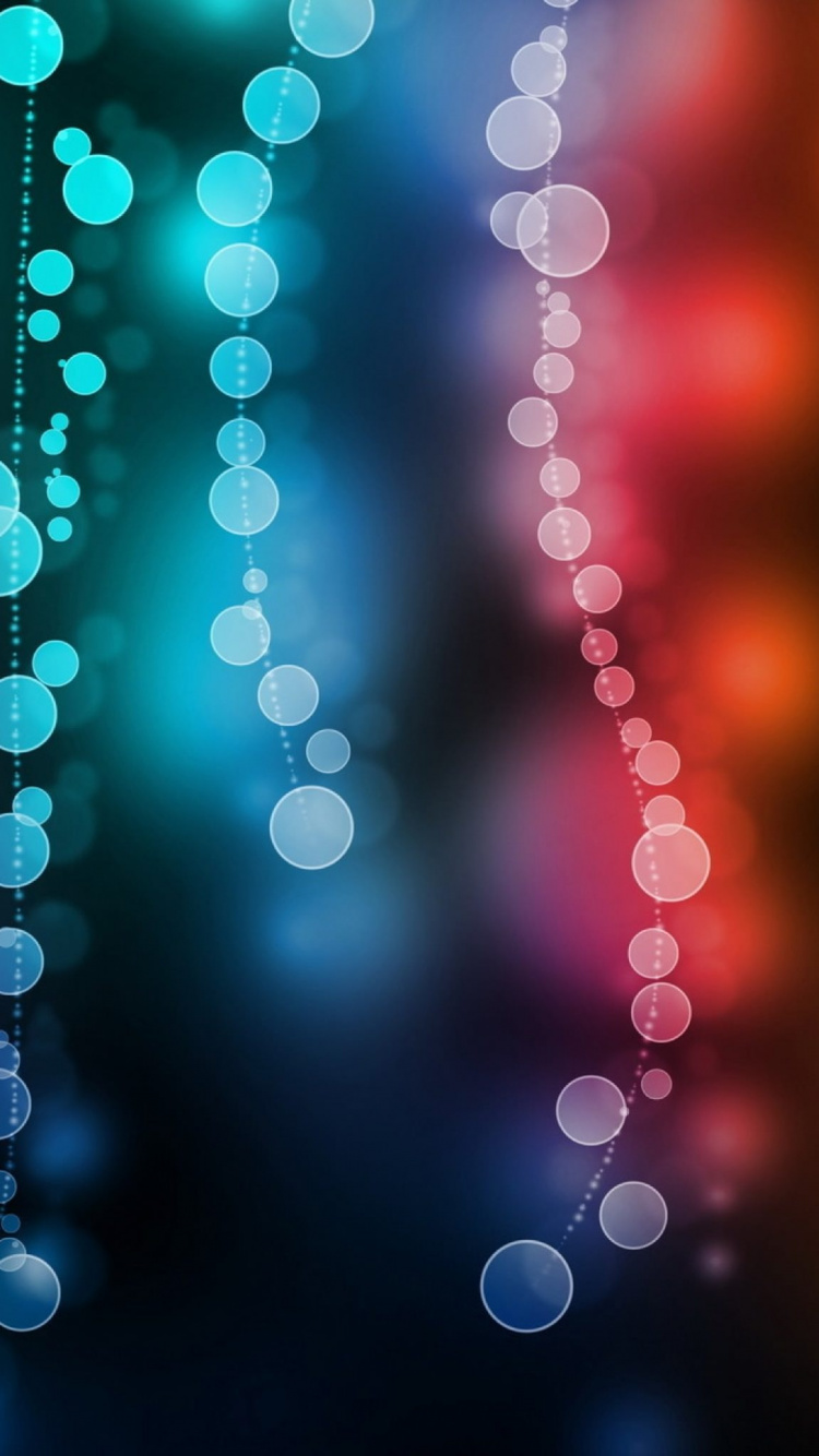 Обои синий, свет, круг, крупный план, синий цвет в разрешении 750x1334