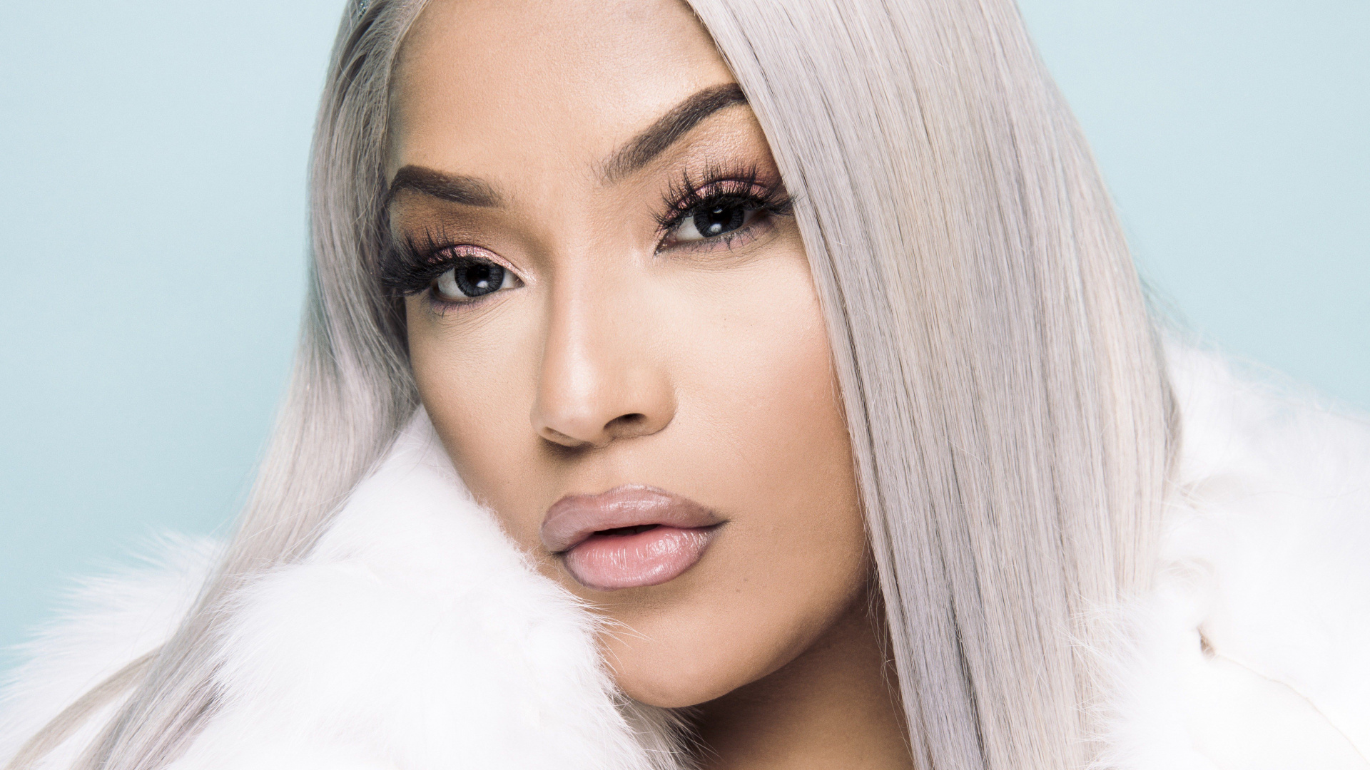 Обои Stefflon Дону, Выстрел Вино, волосы, лицо, бровь в разрешении 1920x1080