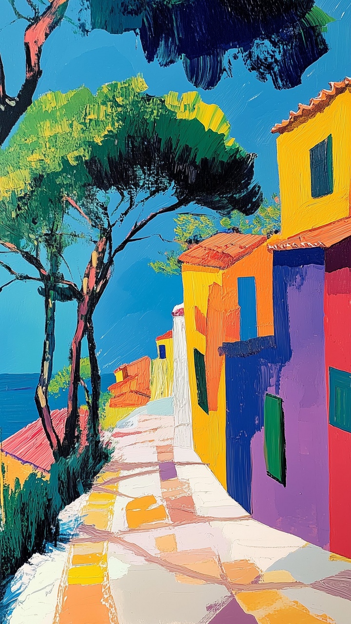 Обои живопись, арт, поэзия, масляная живопись, импрессионизм в разрешении 720x1280