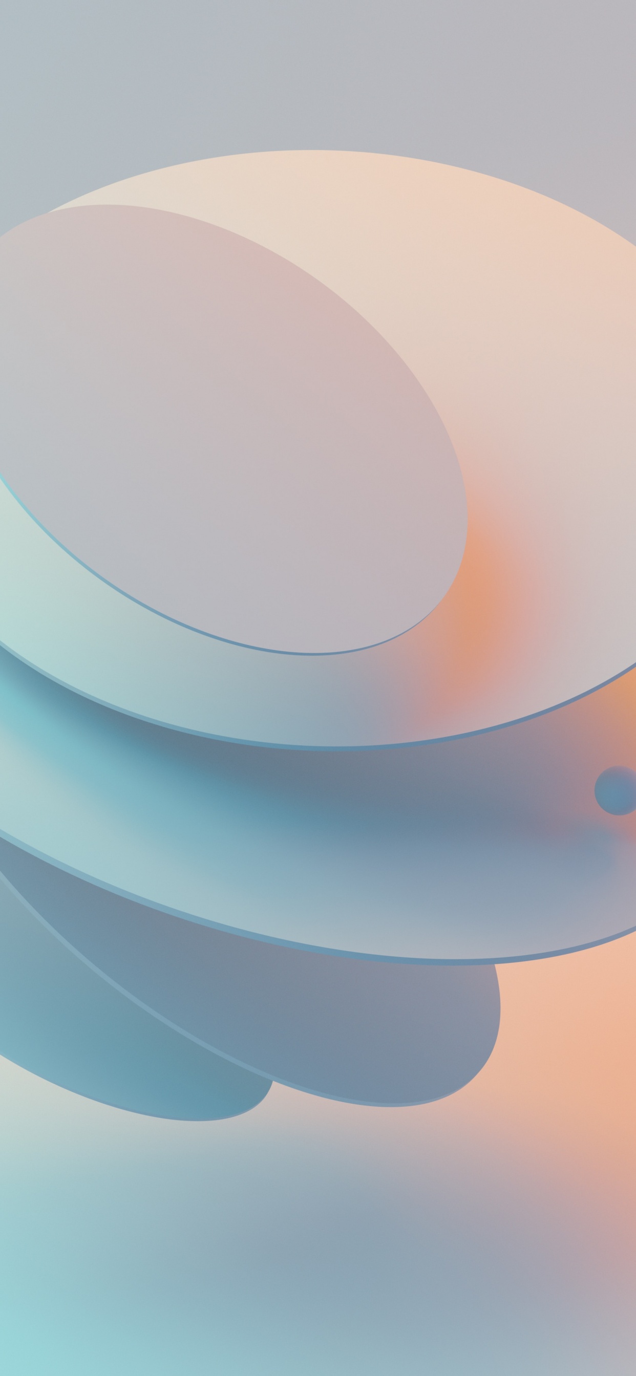 Обои минимализм, Операционная система, облако, жест, газ в разрешении 1242x2688