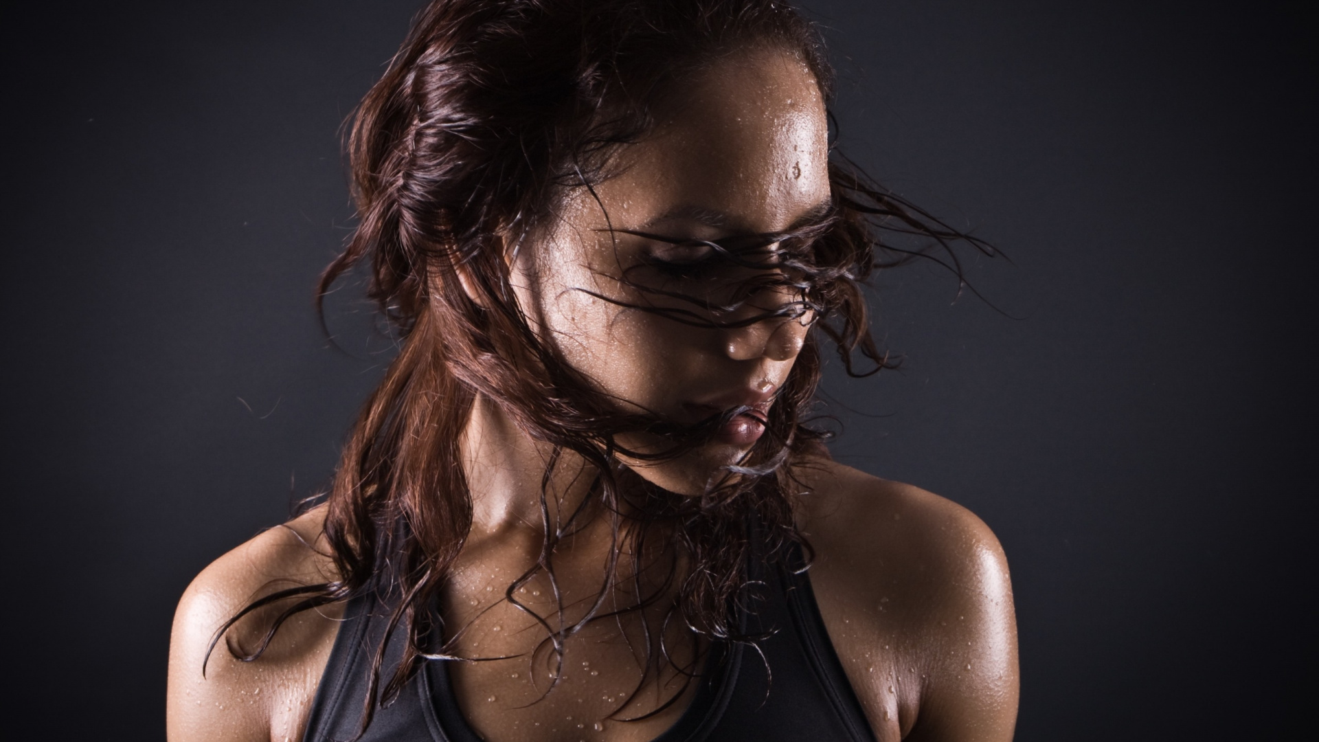 Обои упражнение, физическая подготовка, фитнесс центр, пот, личный тренер в разрешении 1920x1080