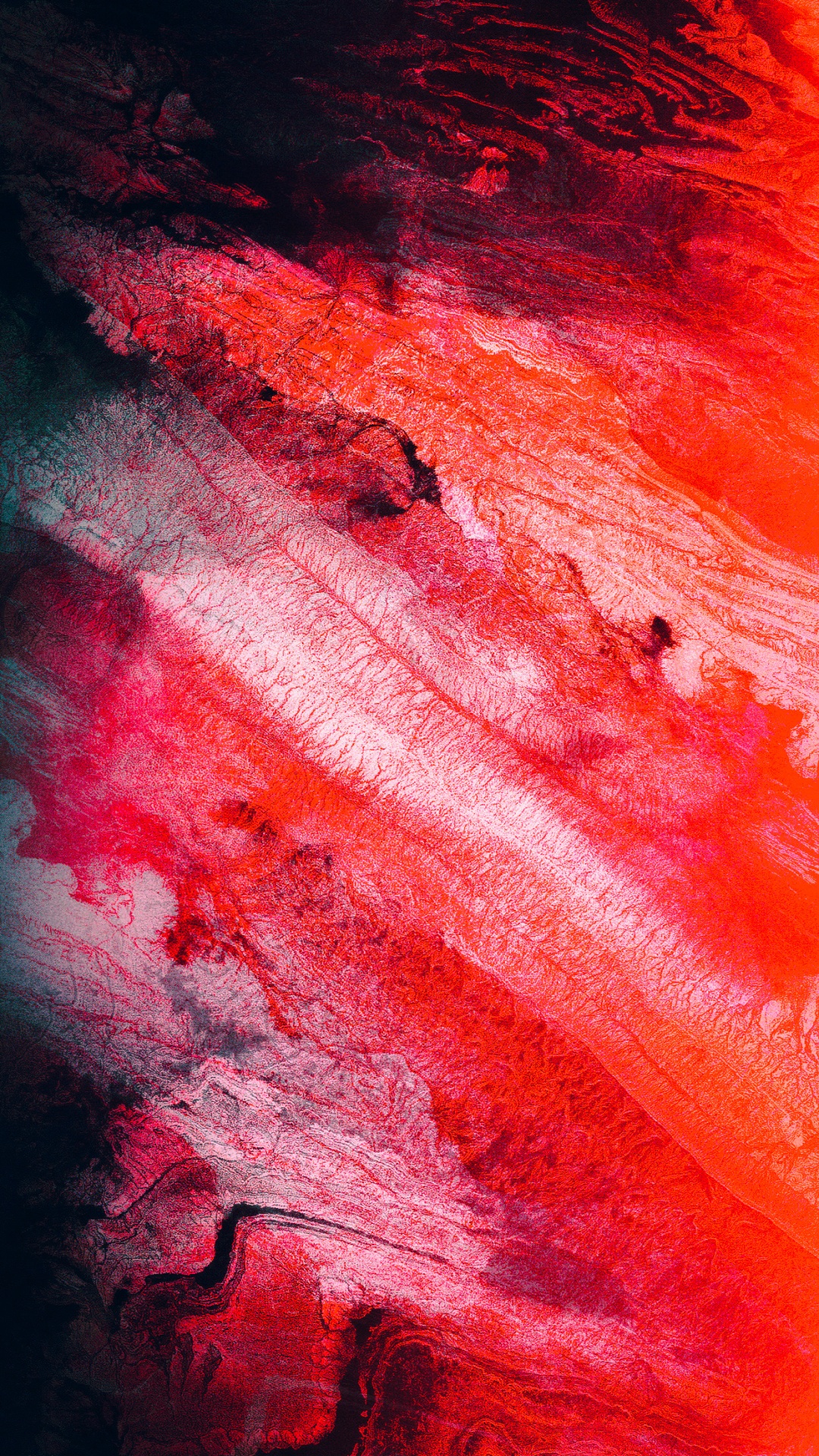 Обои ios, Эпл, Drypdesigns, художественная краска, розовый в разрешении 1080x1920