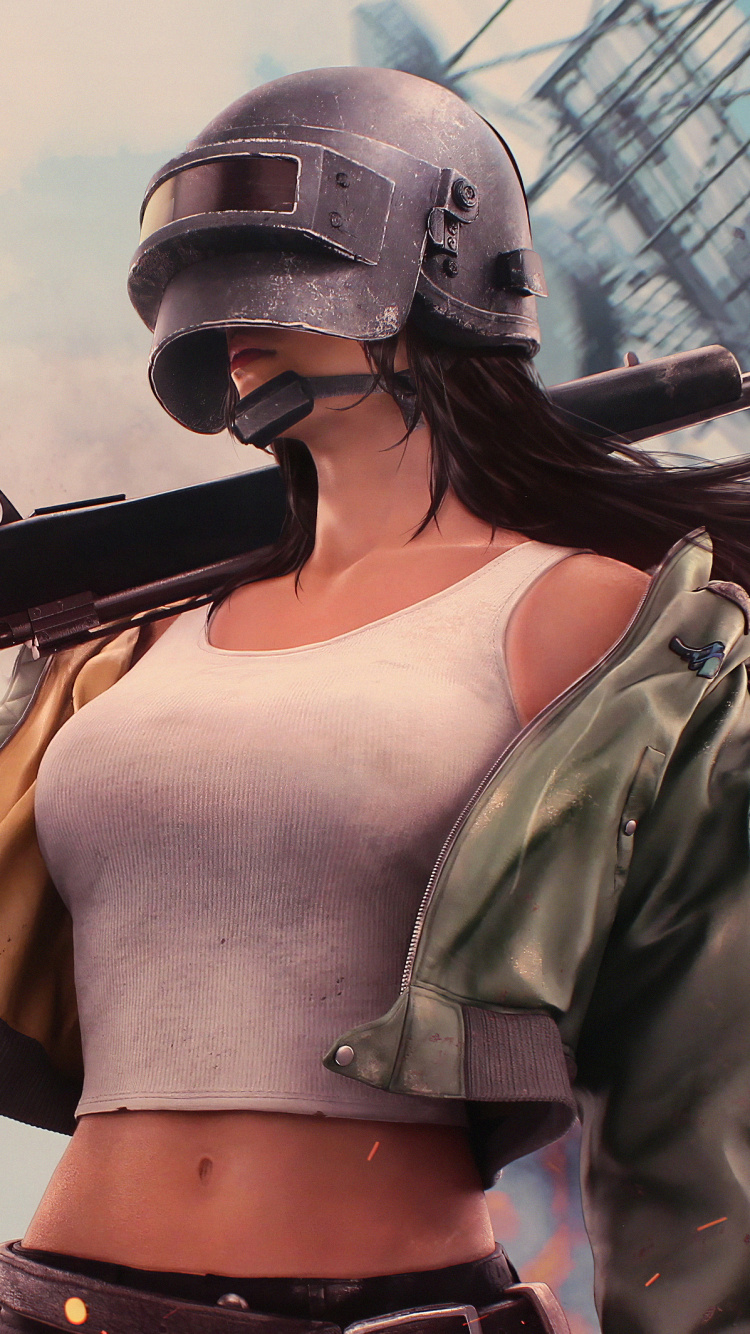 Обои противогаз, головной убор, костюм, компьютерная игра, иллюстрация в разрешении 750x1334