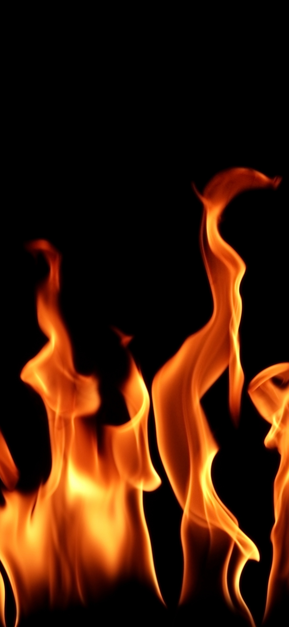 Обои огонь, пламя, тепло, Огненный вихрь, пожарная безопасность в разрешении 1125x2436