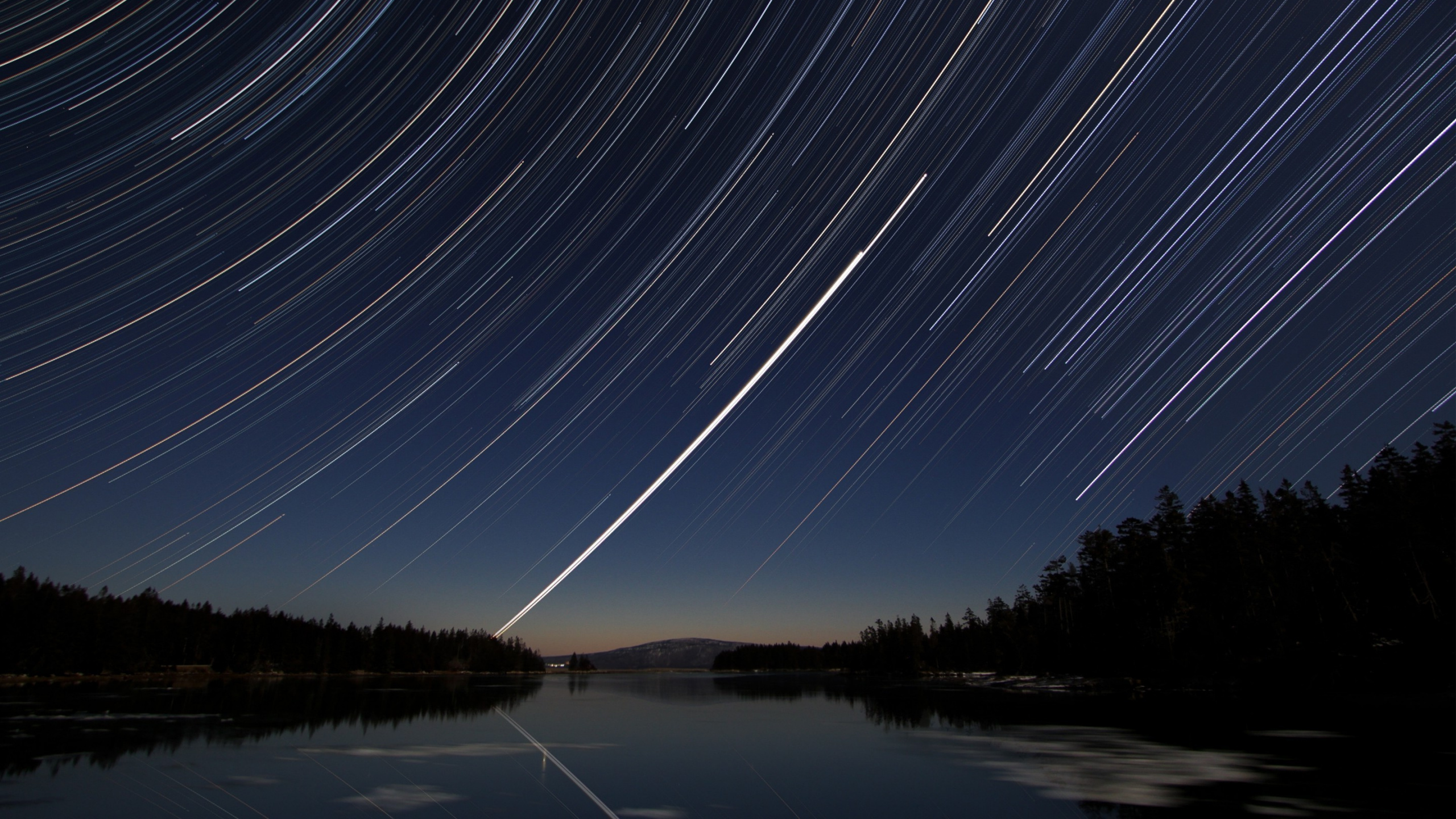 Обои природа, звезда, ночь, свет, атмосфера в разрешении 2560x1440