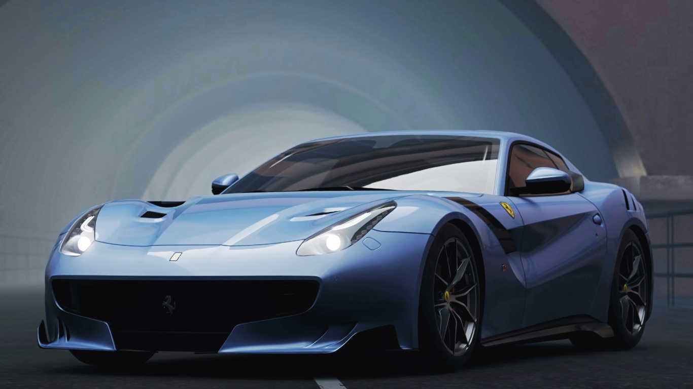 Обои Феррари f12, спорткар, авто, Ferrari, суперкар в разрешении 1366x768