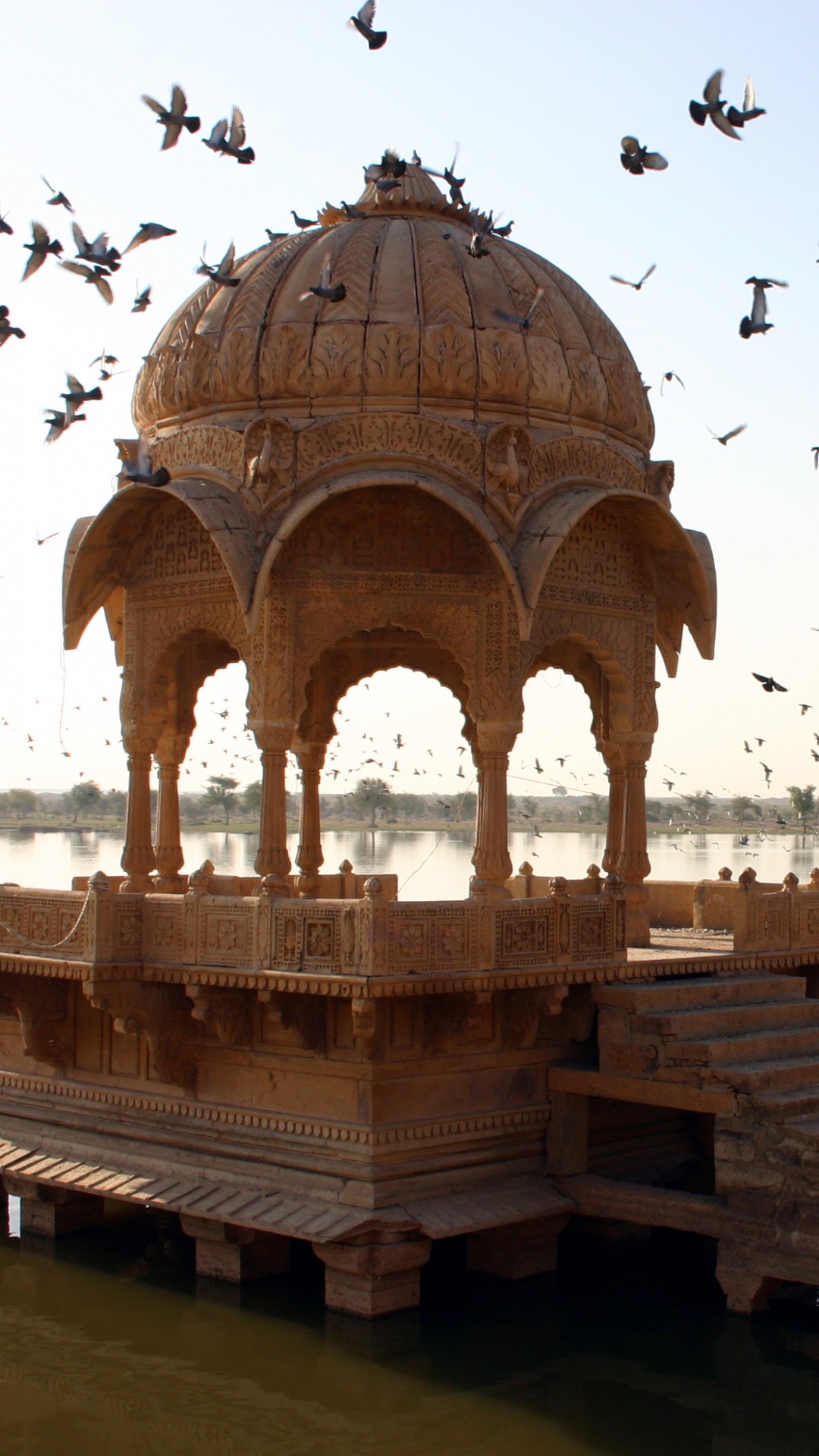 Обои туризм, путешествие, отражение, индуистский храм, историческое место в разрешении 1080x1920