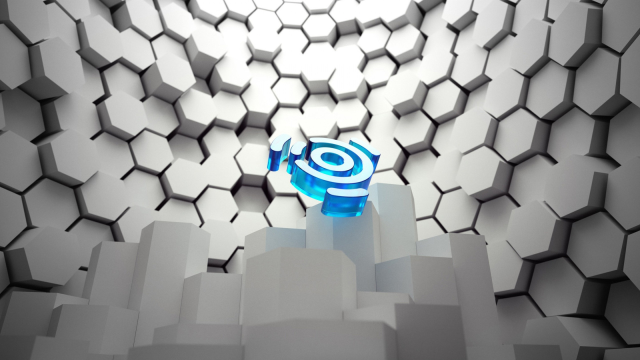 Обои ubuntu, linux, синий, узор, дизайн в разрешении 1280x720