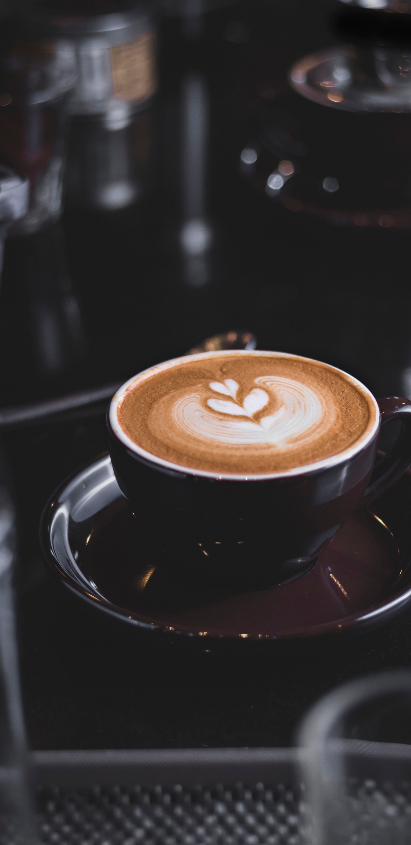 Обои капучино, кофе, кафешка макиато, ристретто, плоские белые в разрешении 1440x2960