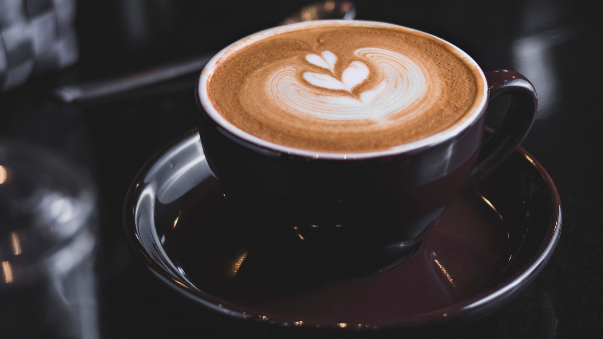 Обои капучино, кофе, кафешка макиато, ристретто, плоские белые в разрешении 1920x1080