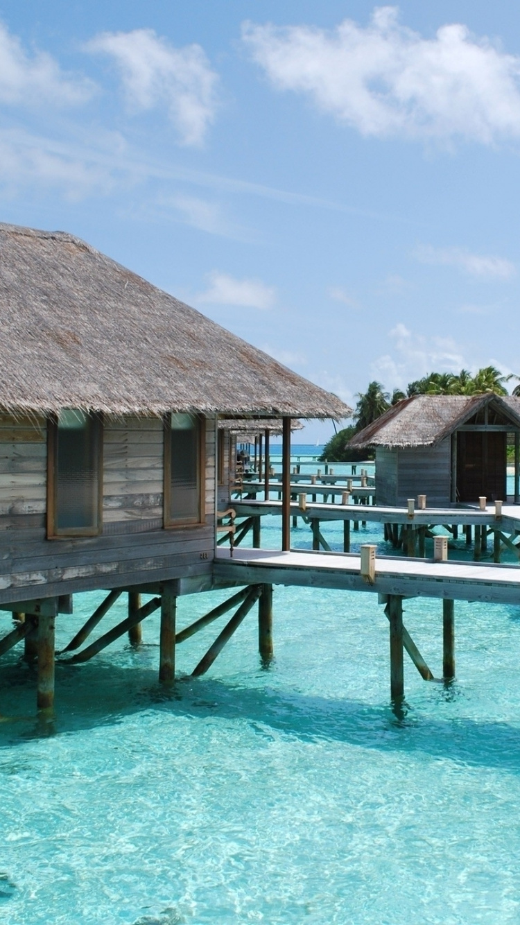 Обои прибежище, отпуск, плавательный бассейн, пляж, путешествие в разрешении 750x1334