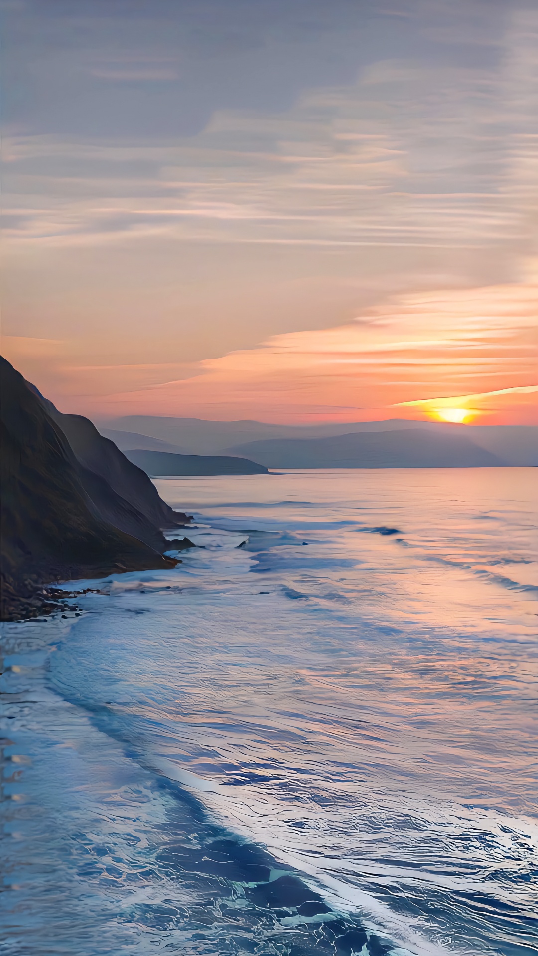 Обои iOS 16, ios, яблоко, андроид, вода в разрешении 1080x1920