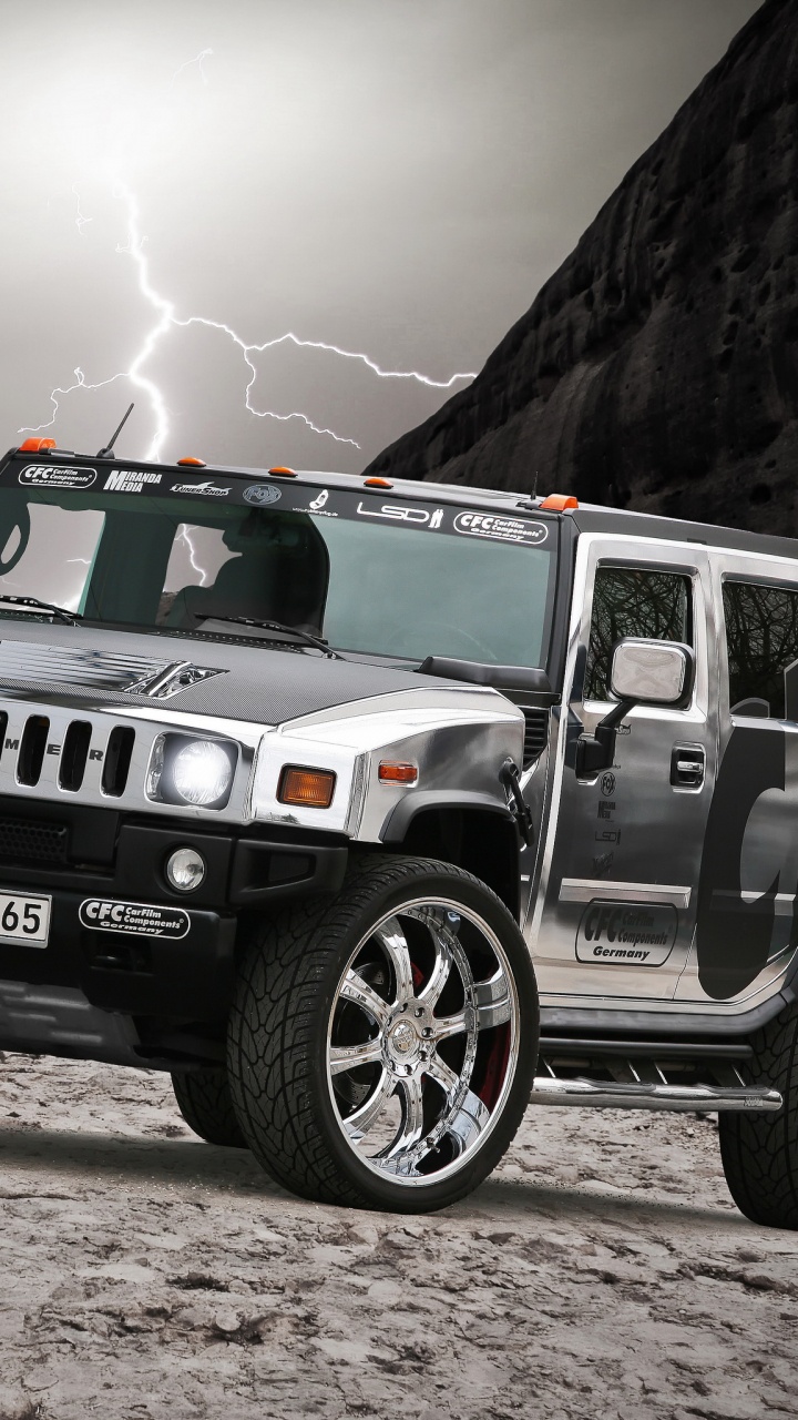 Обои Hummer, авто, 2006 Хаммер Н2, джип, шина в разрешении 720x1280