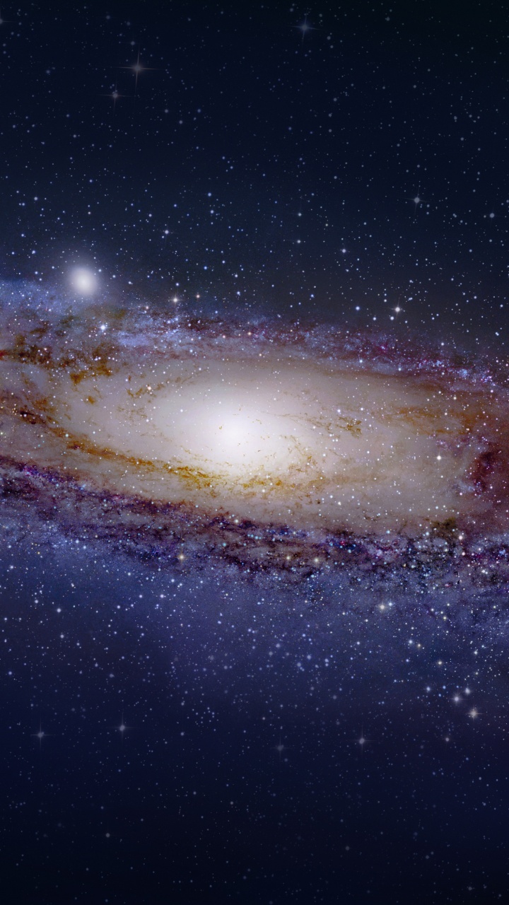 Обои Галактика, спиральная Галактика, Астрономия, космическое пространство, атмосфера в разрешении 720x1280