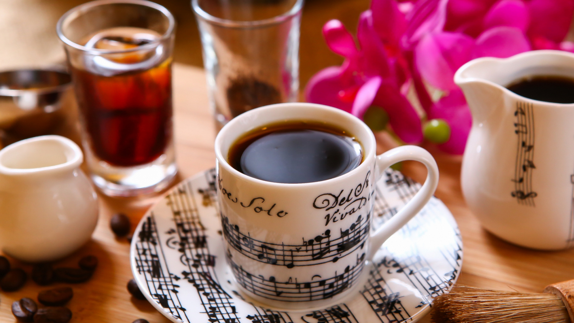 Обои кофейня, турецкий кофе, чай, кофейная чашка, чашка в разрешении 1920x1080