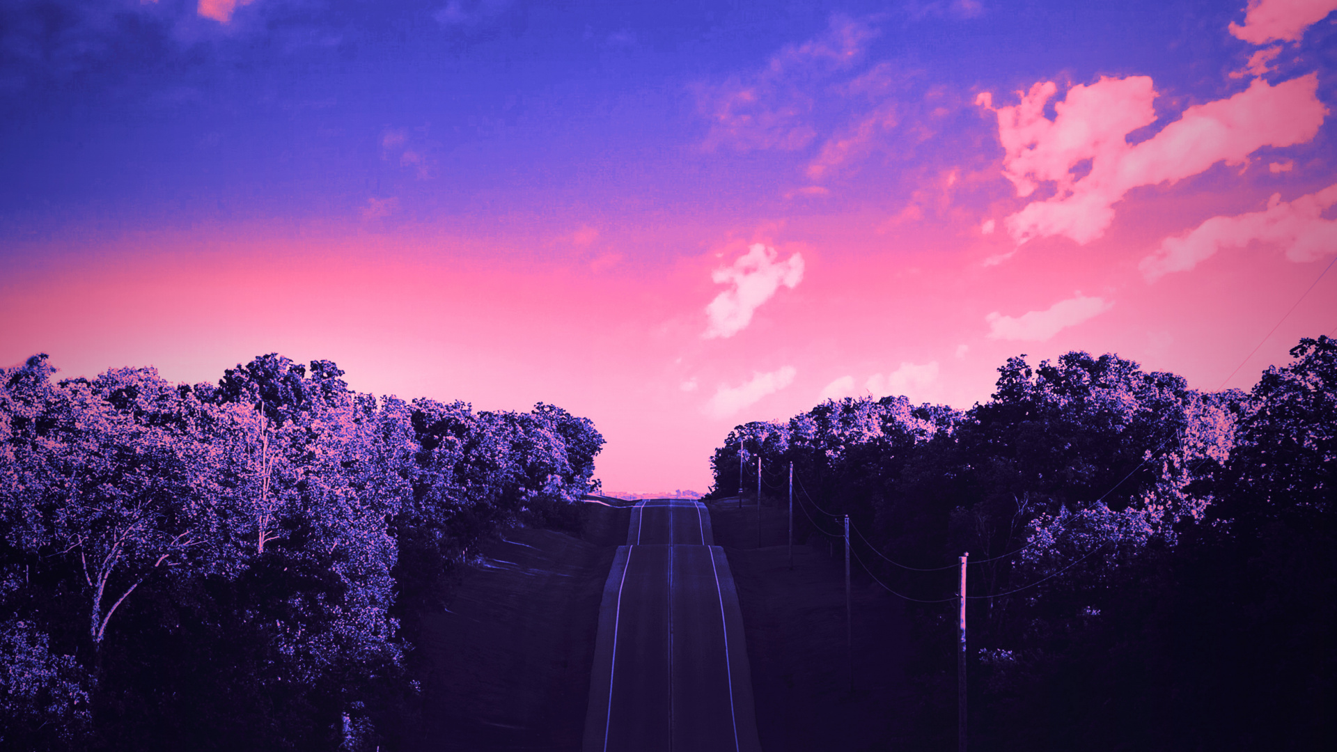 Обои облако, атмосфера, растение, пурпур, мир в разрешении 1920x1080