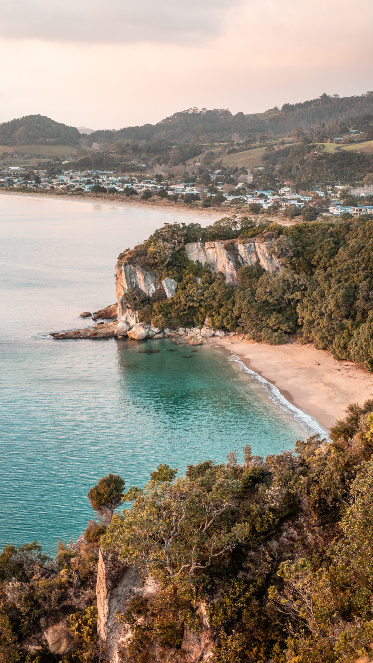 Обои море, водоем, побережье, прибрежные и океанические рельефы, залив в разрешении 750x1334