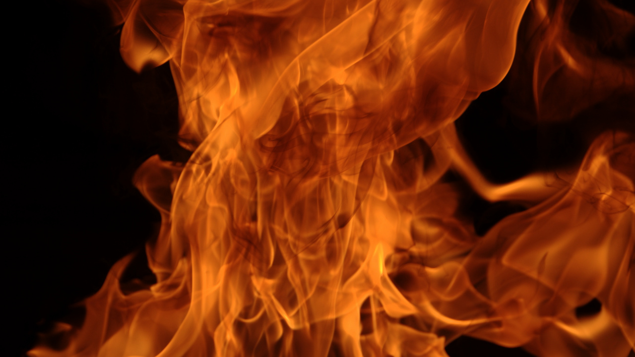 Обои тепло, огонь, дым, Сулеювском Водохранилище, Апельсин в разрешении 1280x720