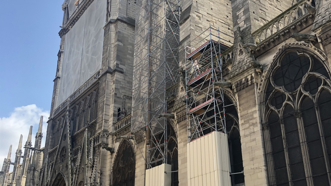 Обои НотрДам де Пари, Cathdrale Нотр-Дам-де-Пари, собор, средневековая архитектура, архитектура в разрешении 1280x720