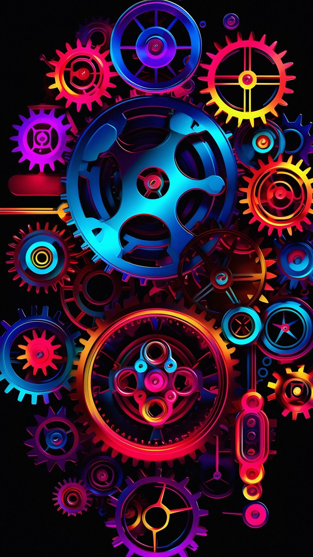 Обои графический дизайн, луназ, андроид, ios, свет в разрешении 1080x1920